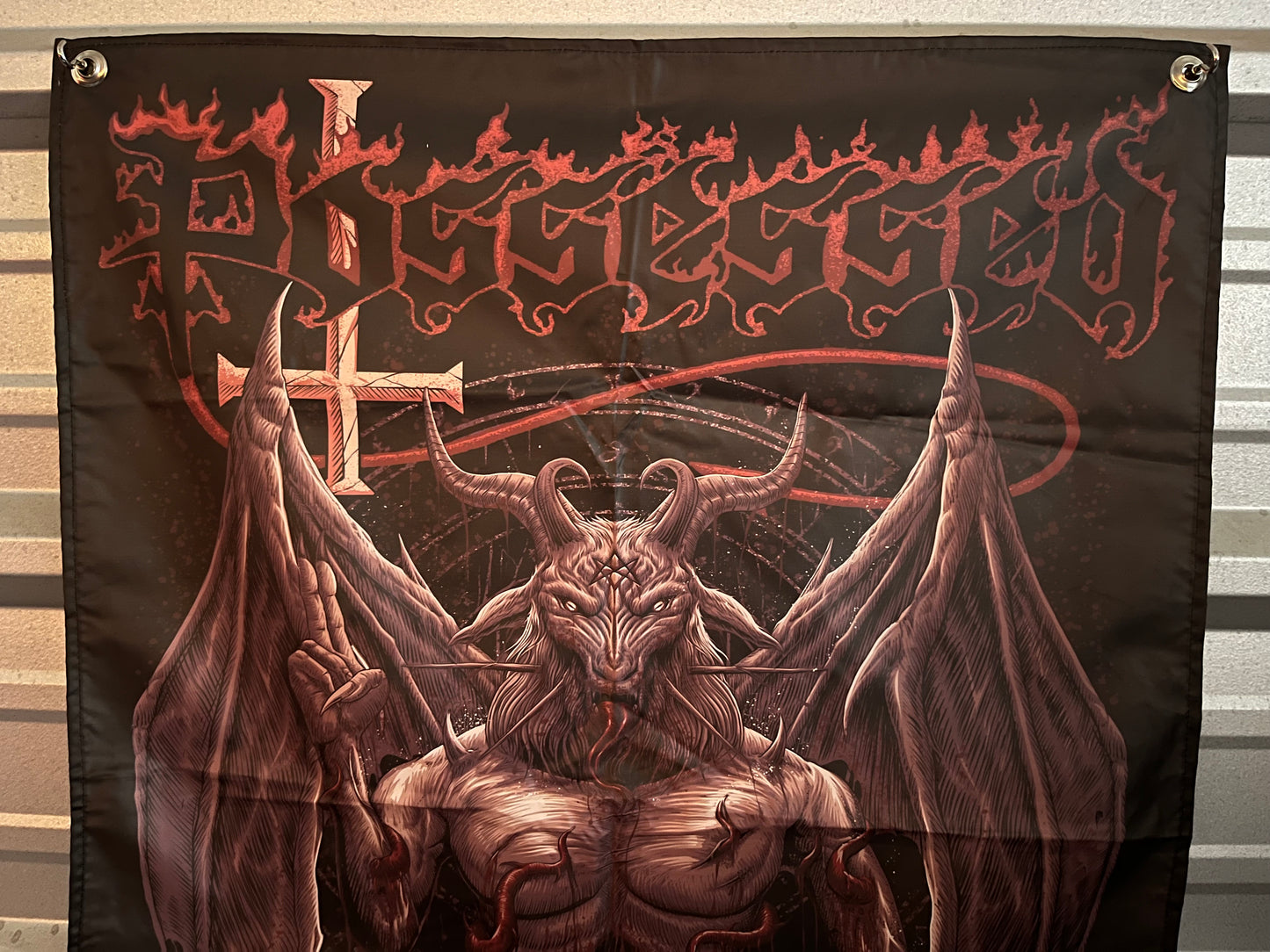 #P014 Baphomet Vinyl Flag