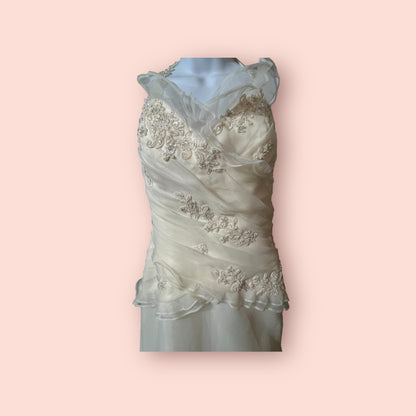 #2014 Ivory Amelie Halter Top Dress