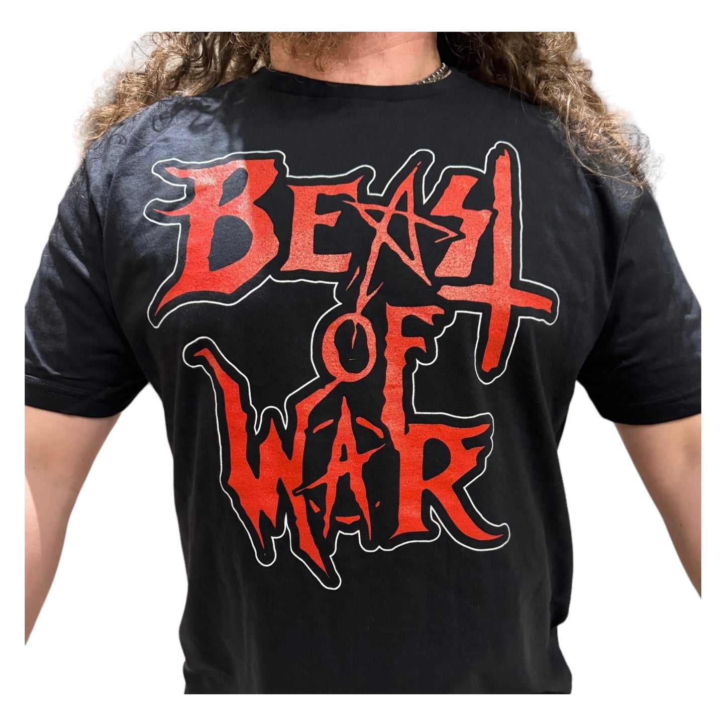 Beast of War logo with Pentagram- Black