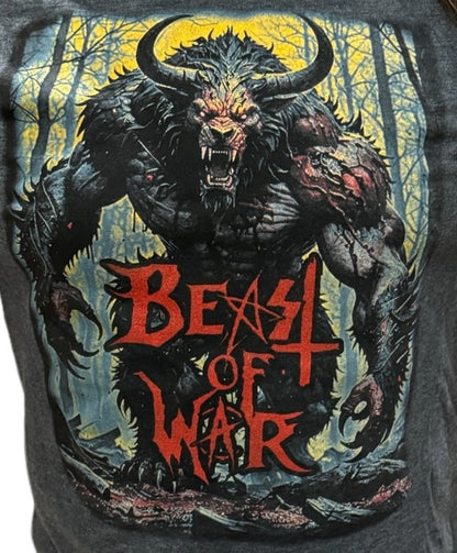 Beast of War logo We Will Kick Your Ass-Gray