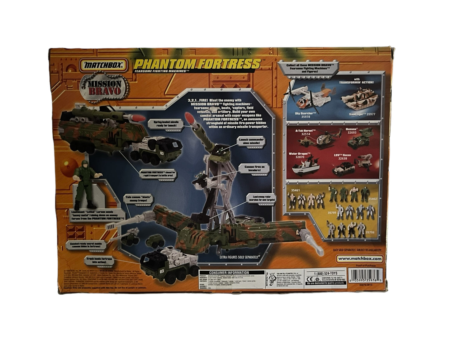 #5015 Matchbox Mission Bravo Phantom Fortress