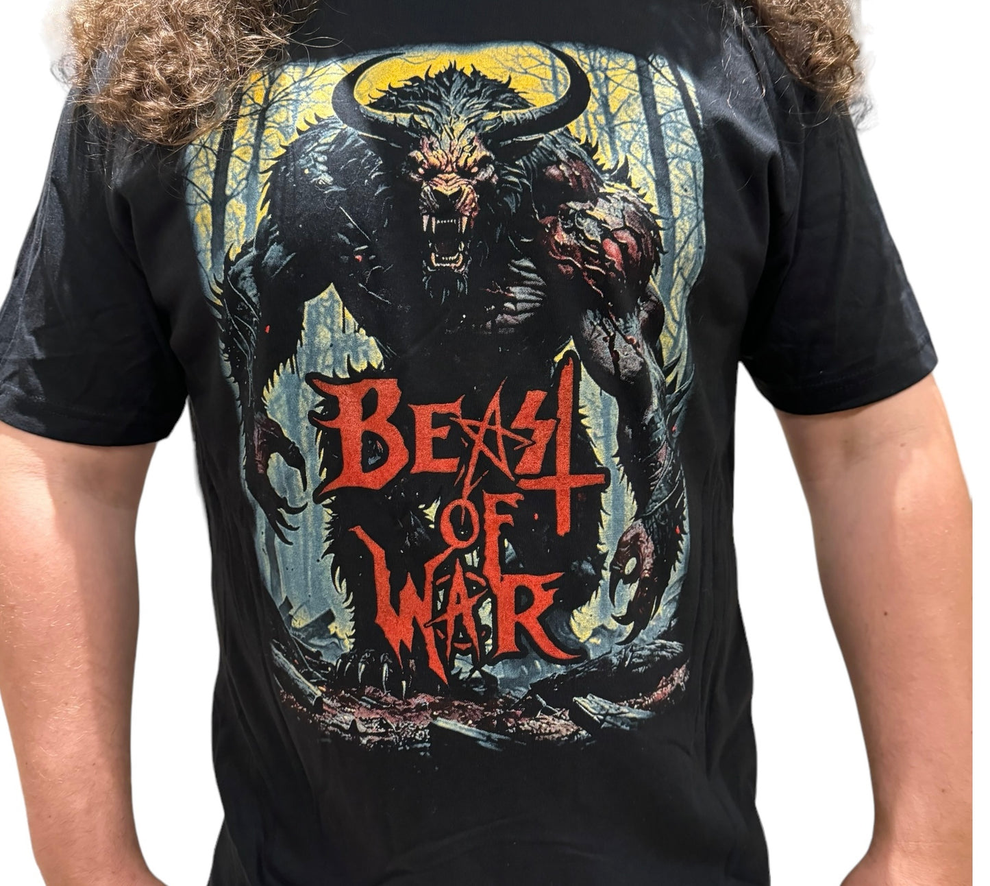 Beast of War Beast logo We Will Kick Your Ass-Black