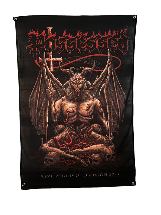 #P012 Baphomet Cloth Flag