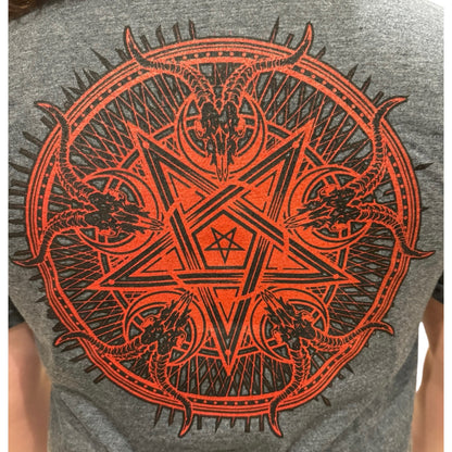 Beast of War Logo with Pentagram- Gray