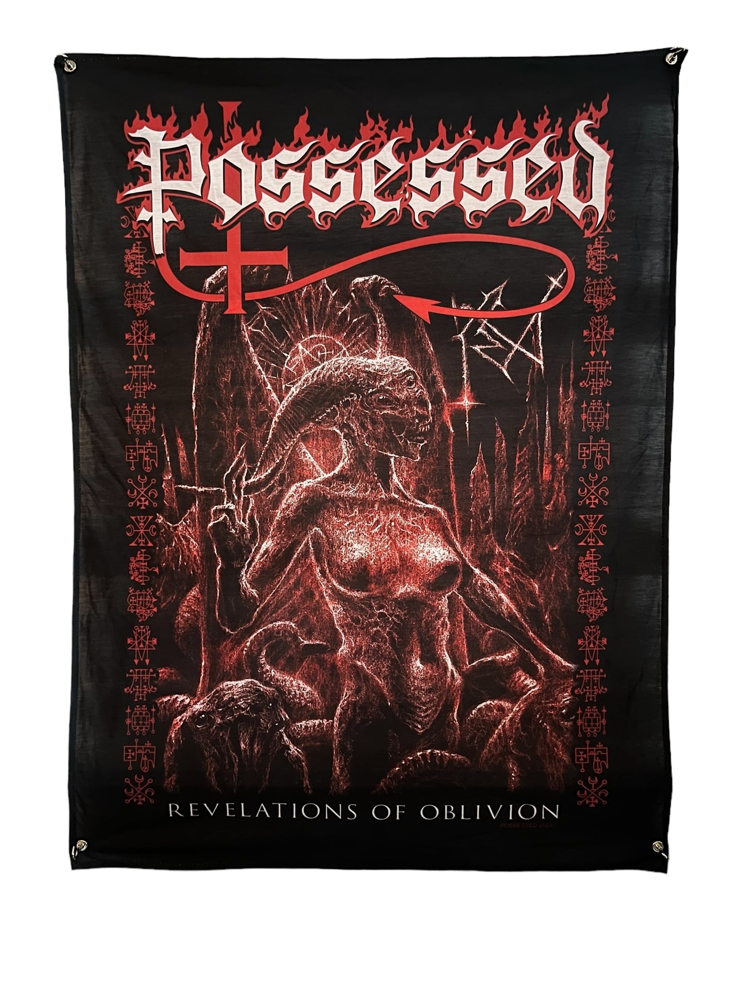 #P011 Devil Bitch Cloth flag